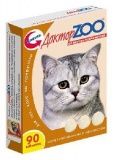 Витаминное лакомство для кошек Доктор Zoo со вкусом копченостей 90 таб.